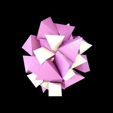 Abstract shape isolated on black Stock Illustration