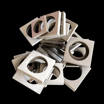 Abstract shape isolated on black Stock Illustration