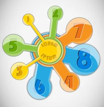 Abstract shape layout. Stock Illustration