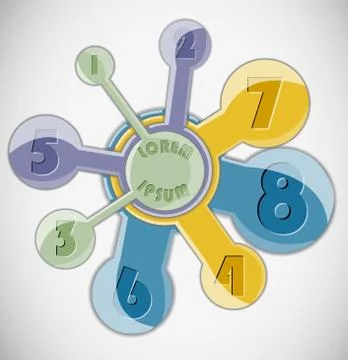 Abstract shape layout. Stock Illustration