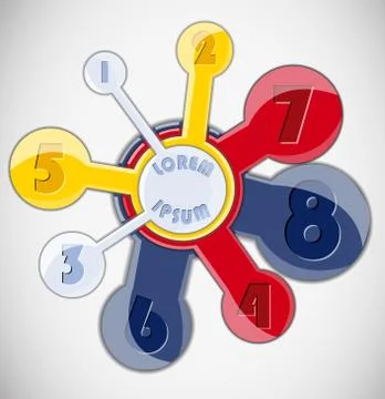 Abstract shape layout. Stock Illustration