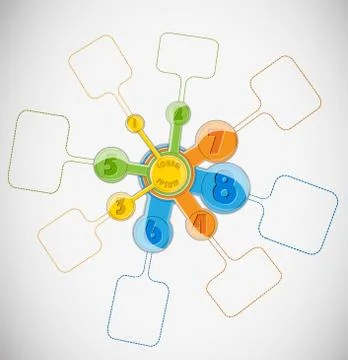 Abstract shape layout. Stock Illustration