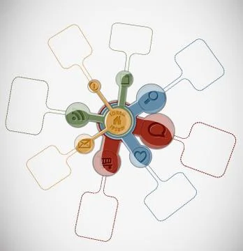 Abstract shape layout. Stock Illustration