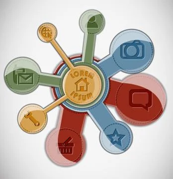 Abstract shape layout. Stock Illustration