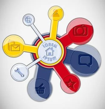 Abstract shape layout. Stock Illustration