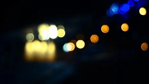 Abstract Shape of Lights bokeh background.Blurred light. Stock Photos