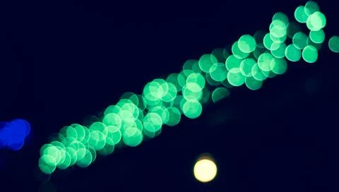Abstract Shape of Lights bokeh background.Blurred light. Stock Photos