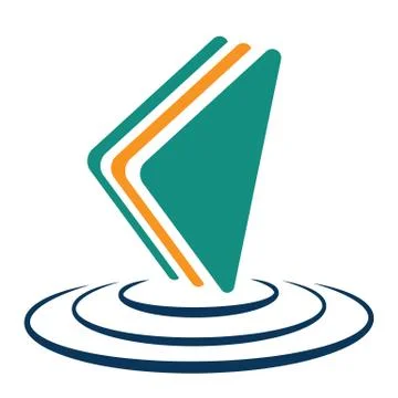 Abstract shape logo design Stock Illustration