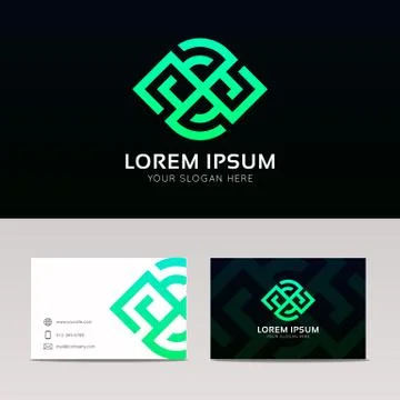 Abstract shape logo element sign icon vector design Stock Illustration