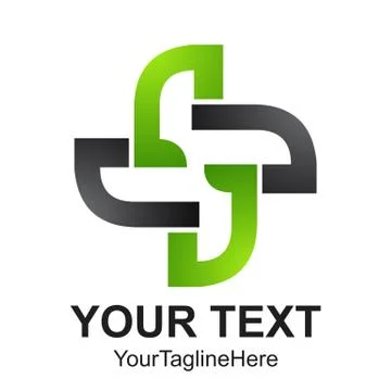 Abstract shape logo. Vector abstract logo. Abstract design element. Modern lo Stock Illustration