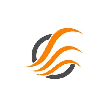 Abstract shape logo. Vector abstract logo. Abstract design element. Modern lo Stock Illustration