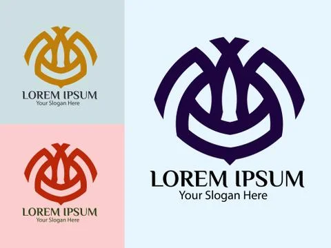 Abstract Shape Logo vector illustration, icon design, symbol, template elemen Stock Illustration