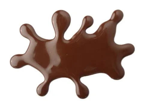 Abstract shape of melted chocolate Stock Photos