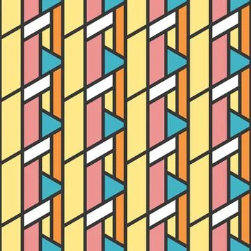 Abstract Shape Pattern 3d Background Stock Illustration