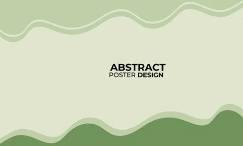 Abstract Shape Poster with Modern Geometric Elements Illustrazione stock