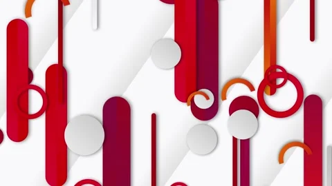 Abstract shape red dot background Seamless band animation Stock Footage 247494395