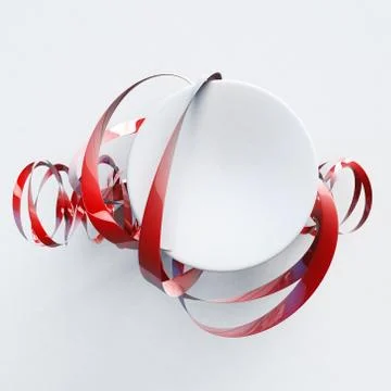 Abstract shape red Illustrazione stock