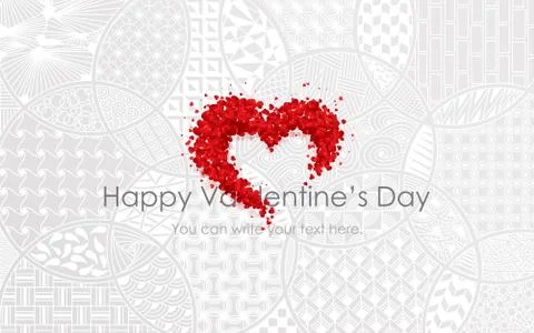 Abstract shape with red volumetric rose Stock Illustration