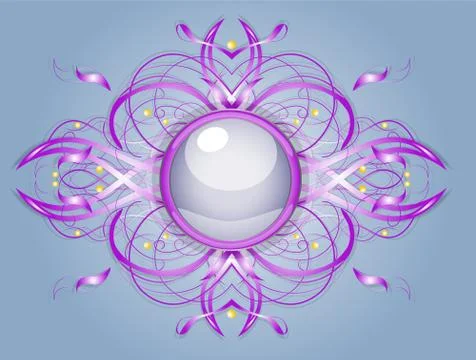 Abstract shape with round. Stock Illustration