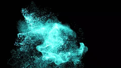 Abstract shape from sand particles Stock Footage 166007450