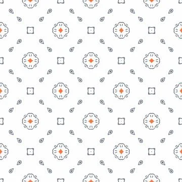 Abstract shape seamless, ornament pattern ready to print Stock Illustration