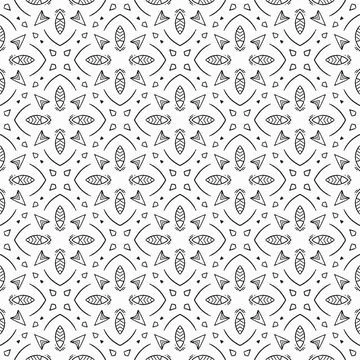 Abstract shape seamless, ornament pattern ready to print Stock Illustration