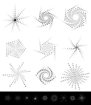 Abstract shape set. Different geometric forms 스톡 일러스트