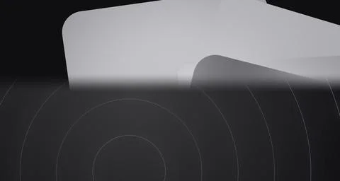Abstract shape in soft lighting on dark background Stock Illustration