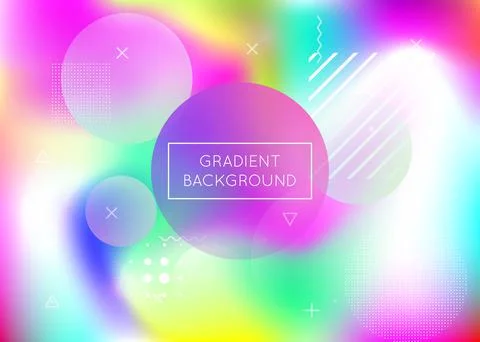 Abstract Shape. Summer Flyer. Gradient Fluid. Neon Design. Purpl Illustrazione stock