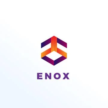 Abstract Shape Technology Logo Template Stock Illustration