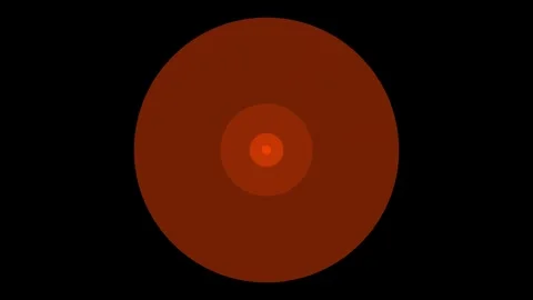 Abstract shape transition animation in 4K an featuring a orange background Vídeo Stock 333412142