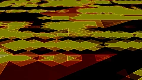 Abstract Shape Transition Perspective Triangle Planar Texture Motion Video Stock Footage 300929668