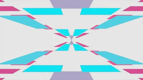 Abstract shape on transparent background, alpha channel, loop Stock Footage 160920867