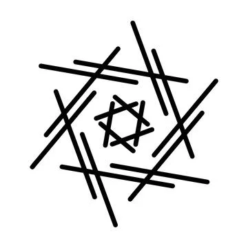 Abstract shape vector art design element modern and contemporary illustration Stock Illustration