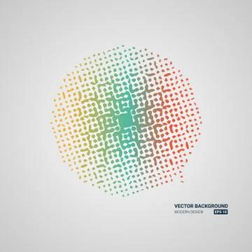 Abstract shape vector design. Universal modern composition Stock Illustration