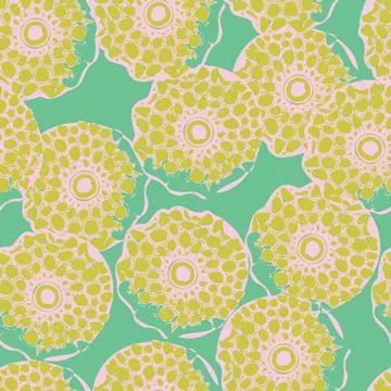 Abstract shape vector seamless pattern design Stock Illustration