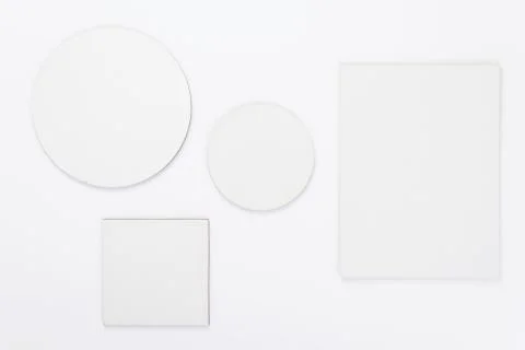 Abstract shape at white background Stock Photos