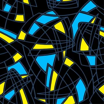 Abstract shapes 1 seamless pattern Stock Illustration