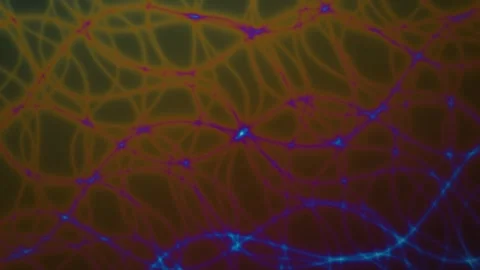 Abstract shapes and lines create a colorful visual pattern Stock Footage 340396391
