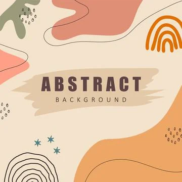 Abstract shapes background. Hand drawn various geometric objects and doodle Stock Illustration