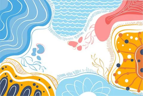 Abstract shapes background Stock Illustration