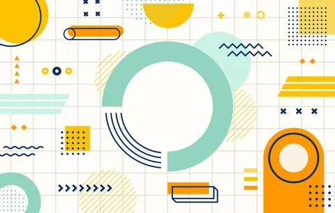 Abstract-shapes-background Stock Illustration