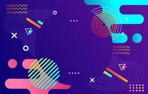 Abstract-shapes-background Stock Illustration