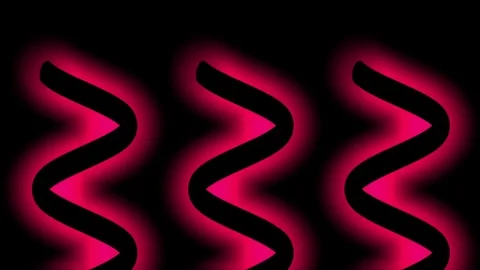 Abstract shapes on black background, seamless loop Stock Footage 77169954