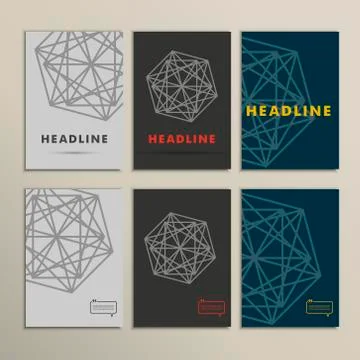 Abstract shapes on a bright vector background Stock Illustration