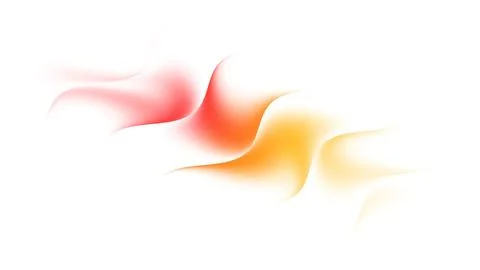 Abstract shapes create a blend of colors in a fluid design on a white backg.. Stock Illustration
