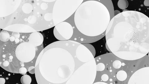 Abstract shapes created from acrylic paint Stock Footage 87354301