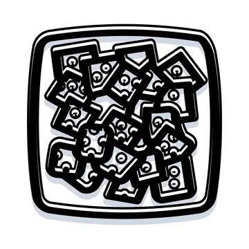 Abstract shapes creating a unique background pattern Stock Illustration