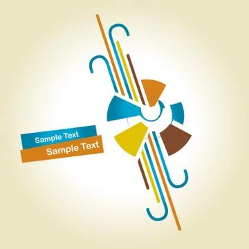 Abstract shapes design Stock Illustration