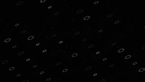 Abstract Shapes Floating in Dark Space Stock Footage 327602556